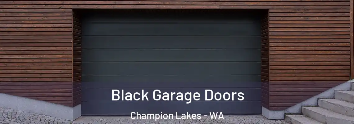 Black Garage Doors Champion Lakes - WA