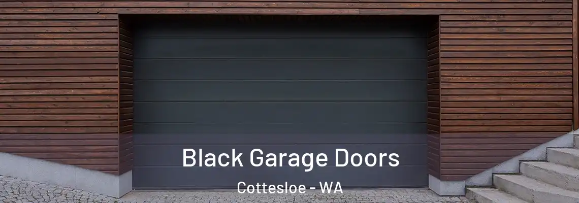  Black Garage Doors Cottesloe - WA