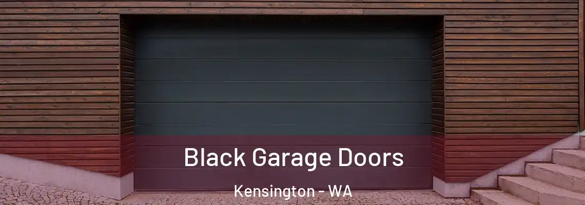  Black Garage Doors Kensington - WA