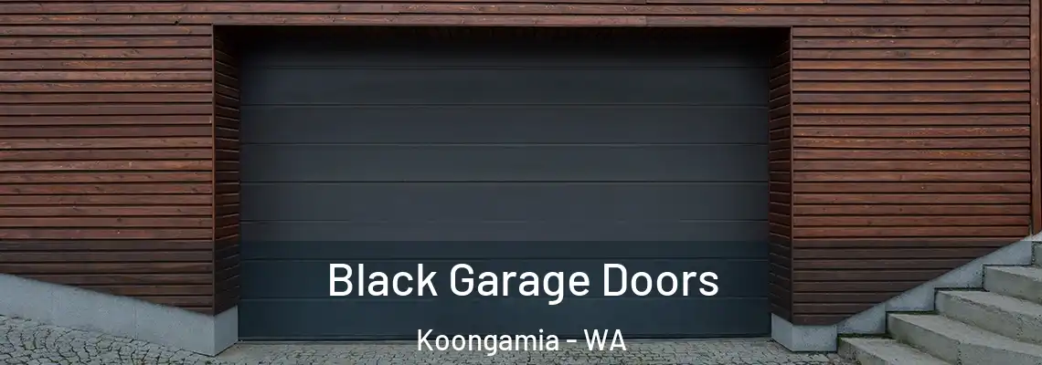 Black Garage Doors Koongamia - WA