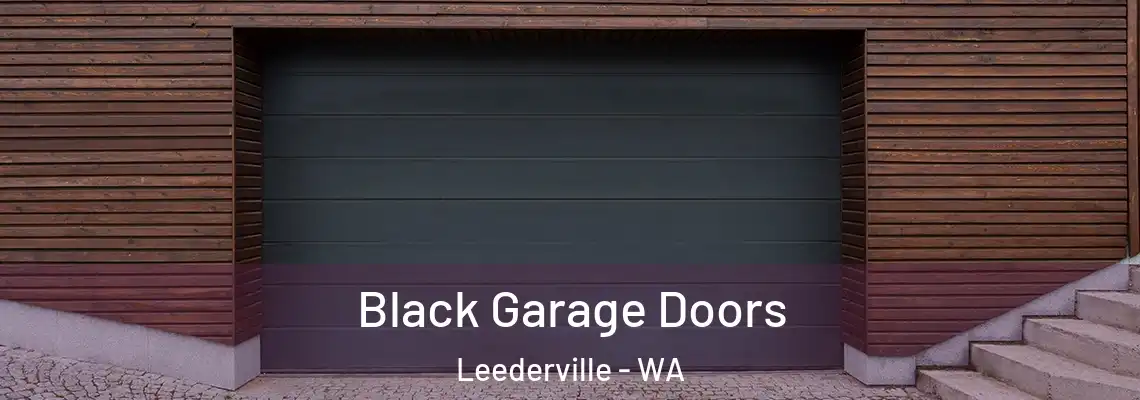 Black Garage Doors Leederville - WA