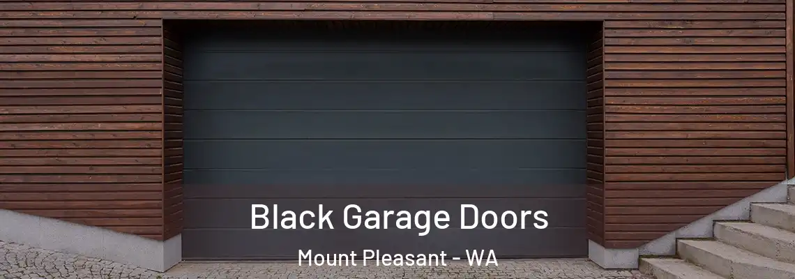 Black Garage Doors Mount Pleasant - WA