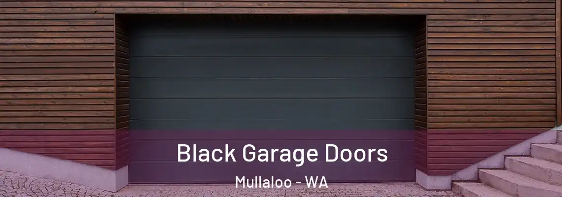 Black Garage Doors Mullaloo - WA