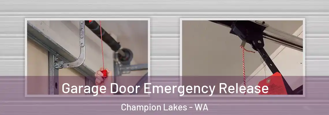 Garage Door Emergency Release Champion Lakes - WA