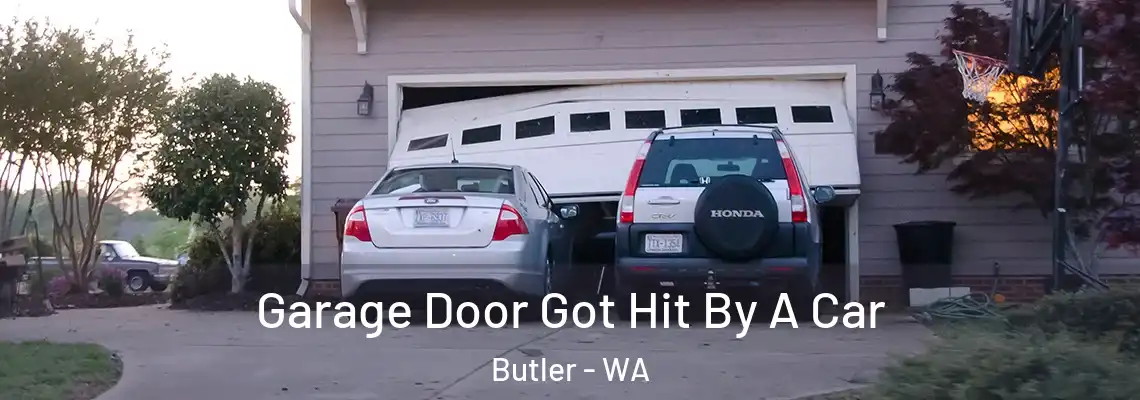 Garage Door Got Hit By A Car Butler - WA