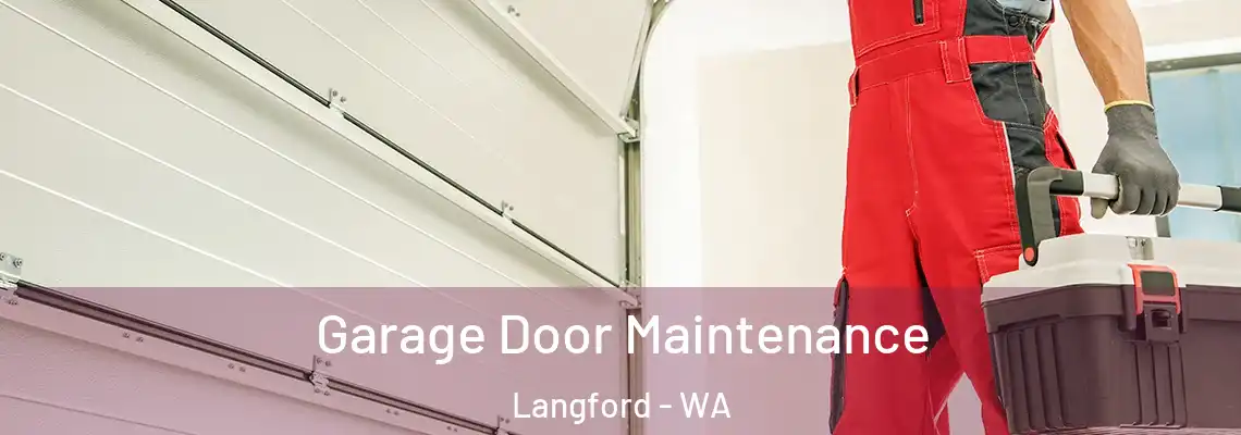 Garage Door Maintenance Langford - WA