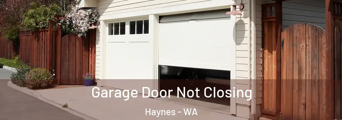 Garage Door Not Closing Haynes - WA