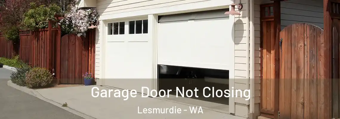 Garage Door Not Closing Lesmurdie - WA