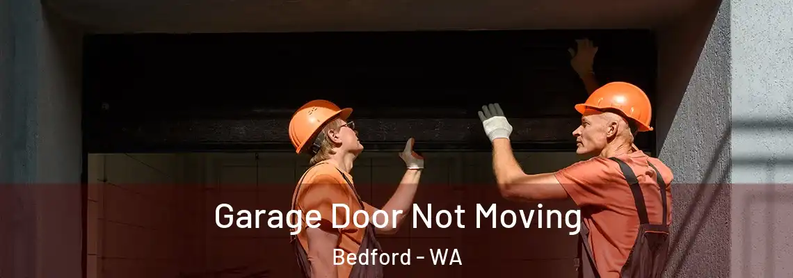 Garage Door Not Moving Bedford - WA