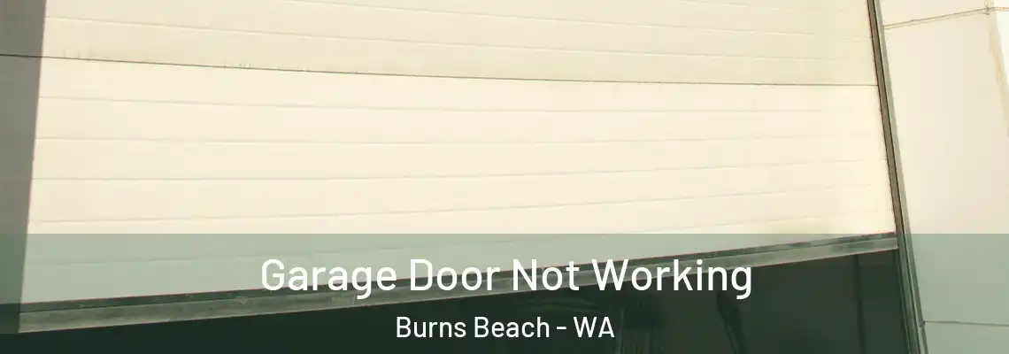 Garage Door Not Working Burns Beach - WA