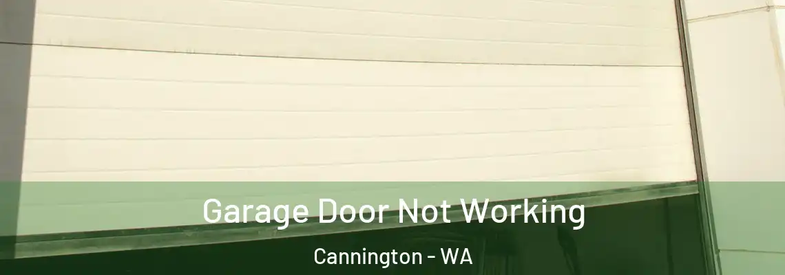 Garage Door Not Working Cannington - WA