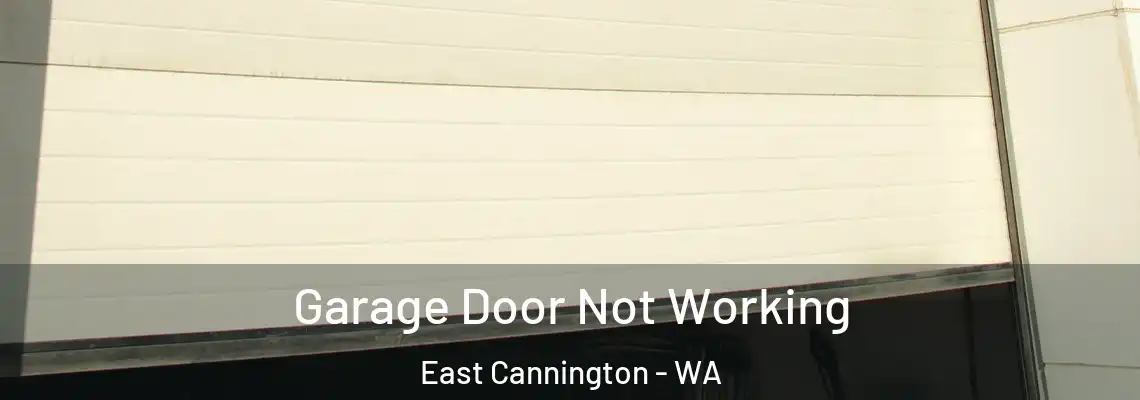 Garage Door Not Working East Cannington - WA