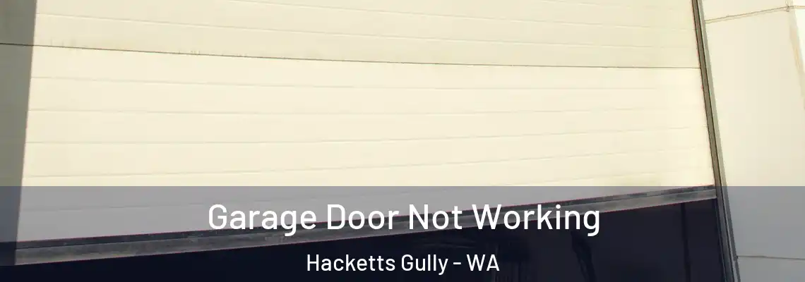 Garage Door Not Working Hacketts Gully - WA