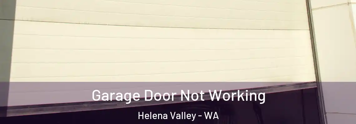 Garage Door Not Working Helena Valley - WA