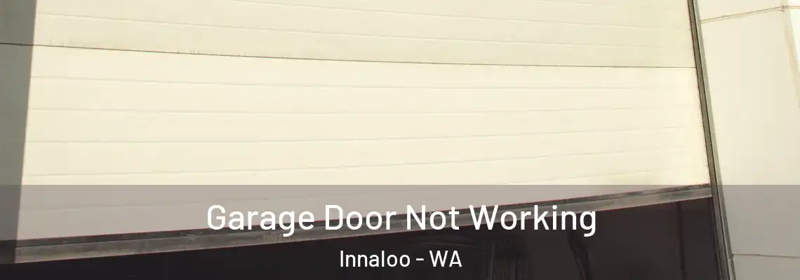 Garage Door Not Working Innaloo - WA