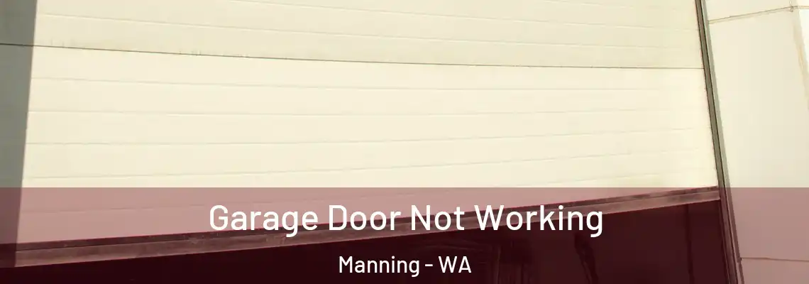 Garage Door Not Working Manning - WA