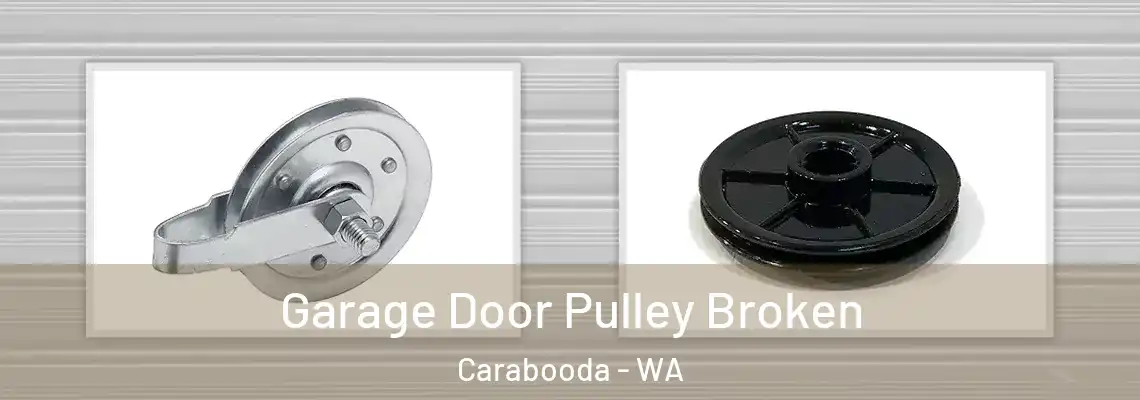 Garage Door Pulley Broken Carabooda - WA