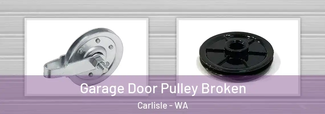 Garage Door Pulley Broken Carlisle - WA