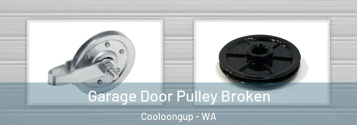 Garage Door Pulley Broken Cooloongup - WA