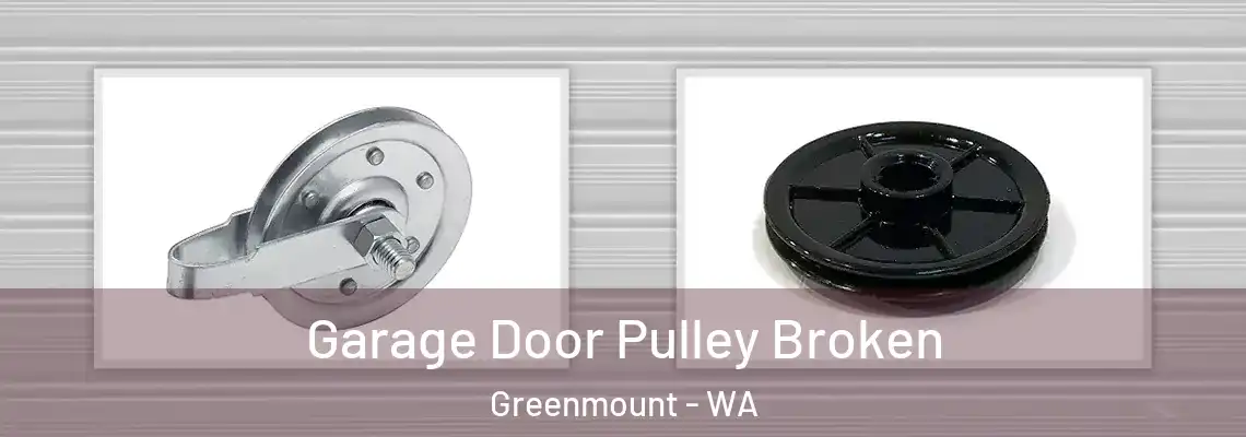 Garage Door Pulley Broken Greenmount - WA