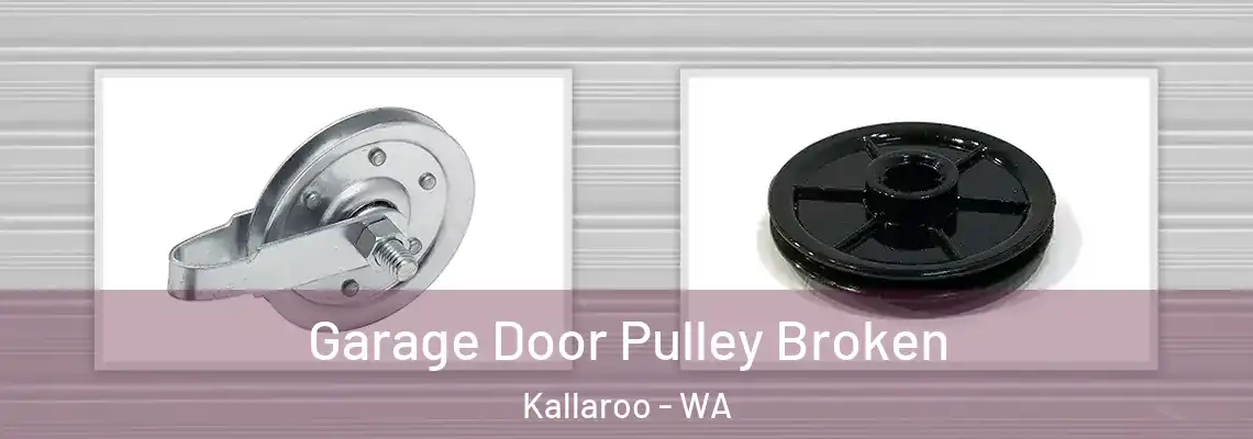 Garage Door Pulley Broken Kallaroo - WA