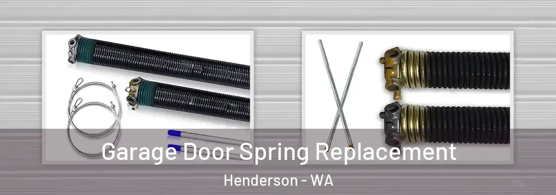 Garage Door Spring Replacement Henderson - WA