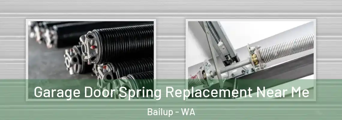 Garage Door Spring Replacement Near Me Bailup - WA