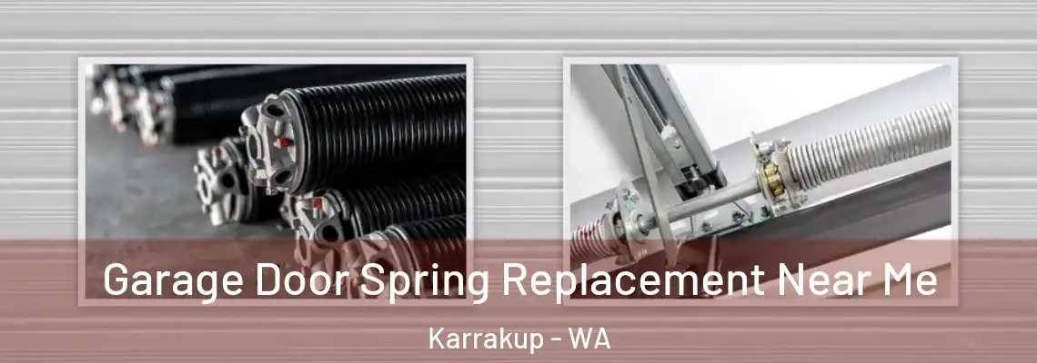 Garage Door Spring Replacement Near Me Karrakup - WA