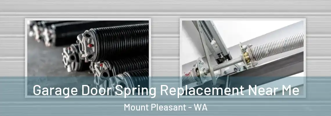Garage Door Spring Replacement Near Me Mount Pleasant - WA