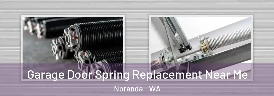 Garage Door Spring Replacement Near Me Noranda - WA
