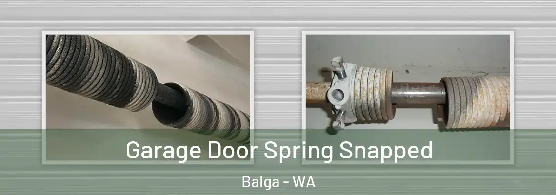 Garage Door Spring Snapped Balga - WA