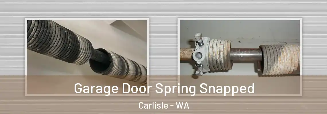 Garage Door Spring Snapped Carlisle - WA