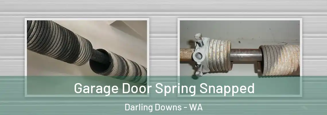 Garage Door Spring Snapped Darling Downs - WA