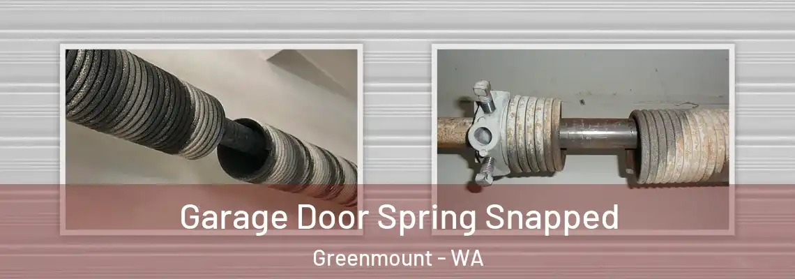 Garage Door Spring Snapped Greenmount - WA