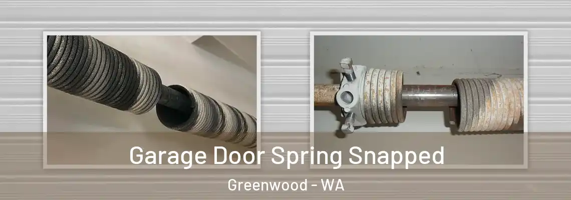 Garage Door Spring Snapped Greenwood - WA