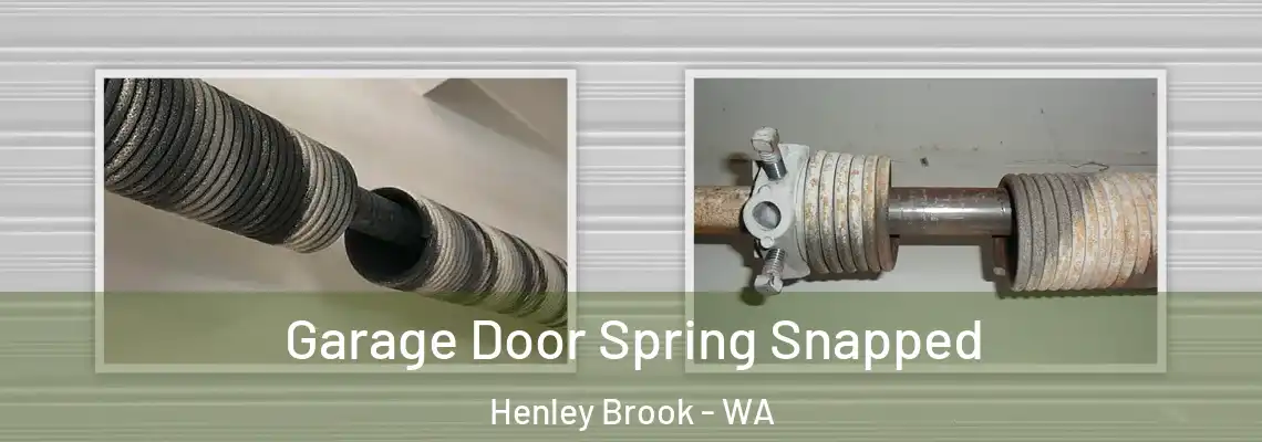 Garage Door Spring Snapped Henley Brook - WA