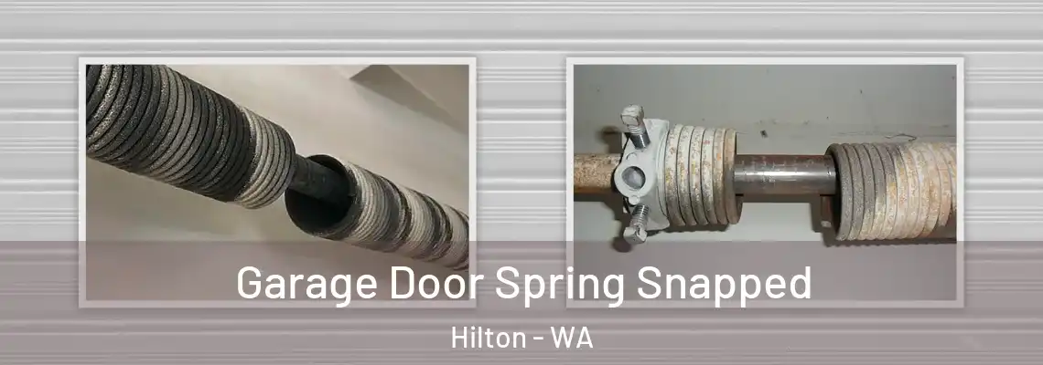 Garage Door Spring Snapped Hilton - WA