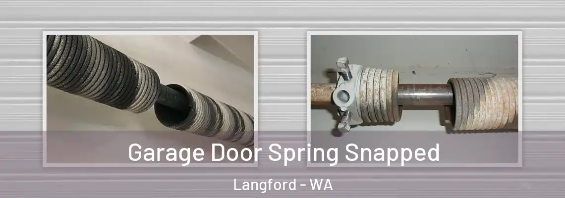 Garage Door Spring Snapped Langford - WA