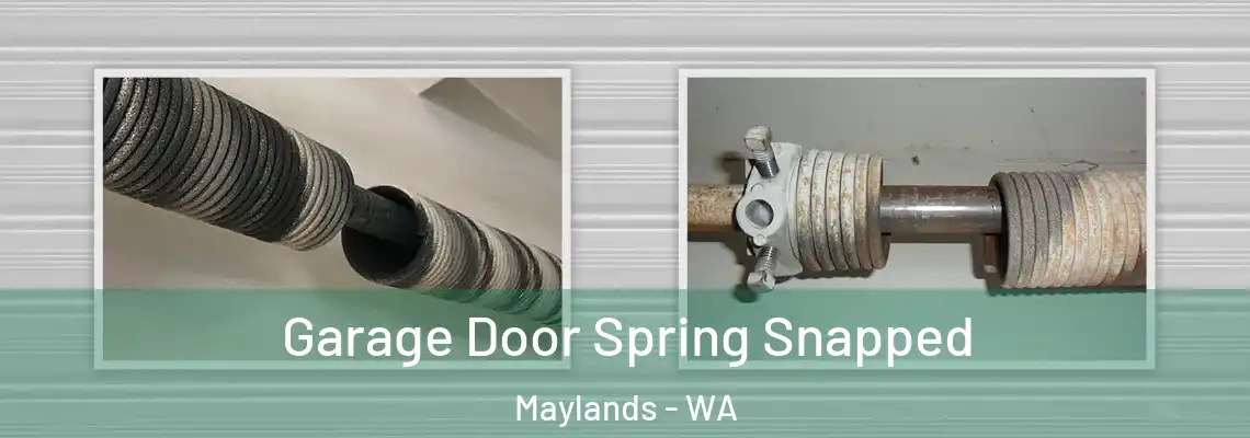  Garage Door Spring Snapped Maylands - WA