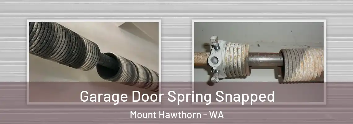 Garage Door Spring Snapped Mount Hawthorn - WA