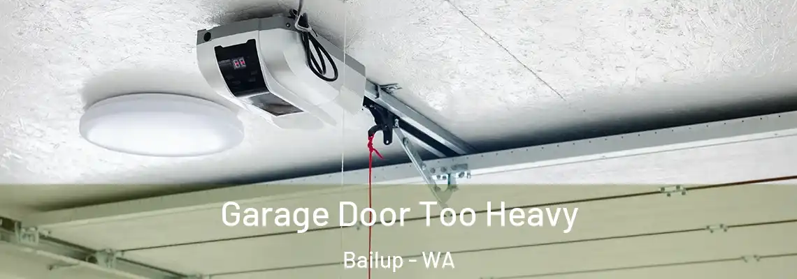 Garage Door Too Heavy Bailup - WA