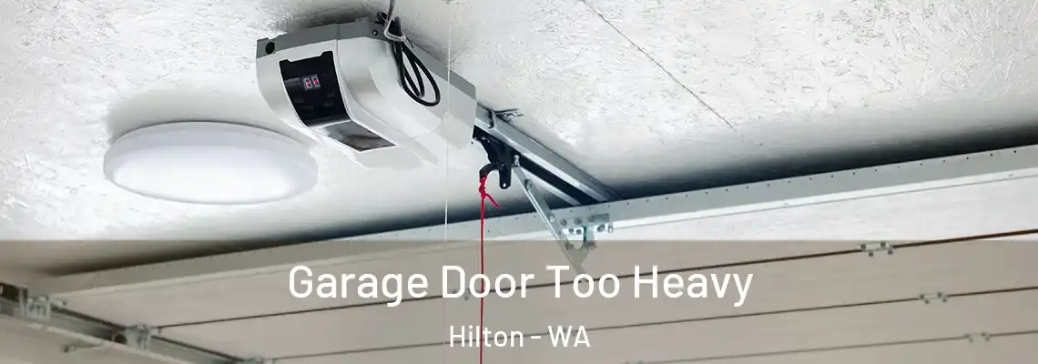 Garage Door Too Heavy Hilton - WA