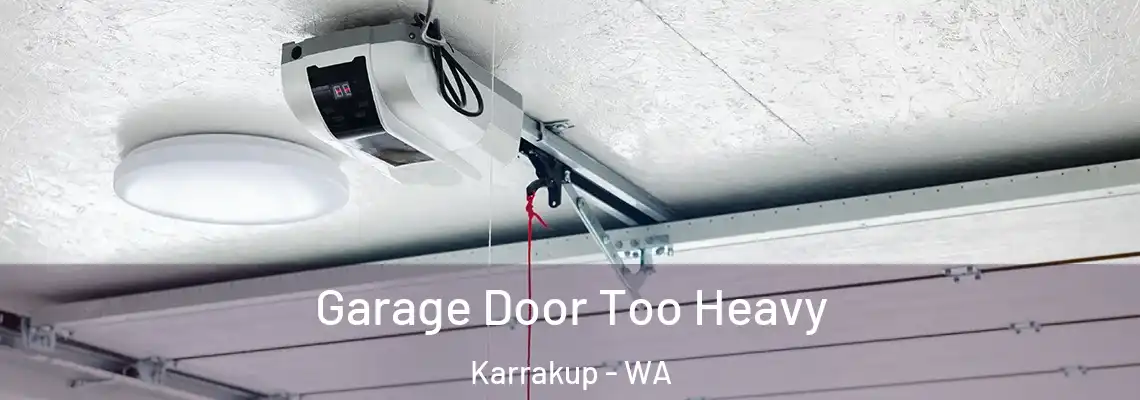 Garage Door Too Heavy Karrakup - WA