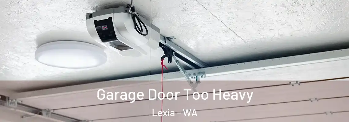 Garage Door Too Heavy Lexia - WA