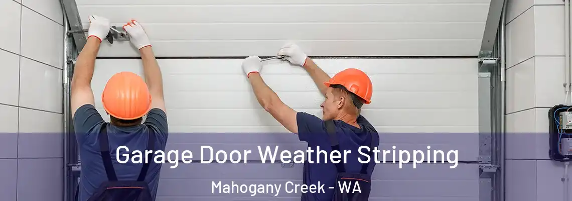 Garage Door Weather Stripping Mahogany Creek - WA