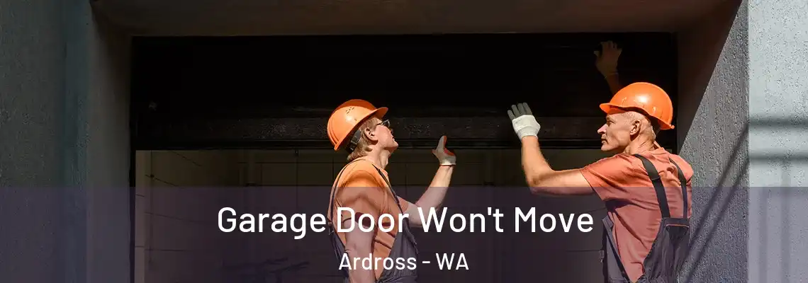 Garage Door Won't Move Ardross - WA