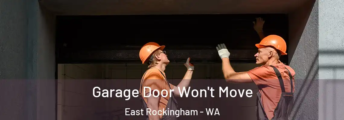 Garage Door Won't Move East Rockingham - WA