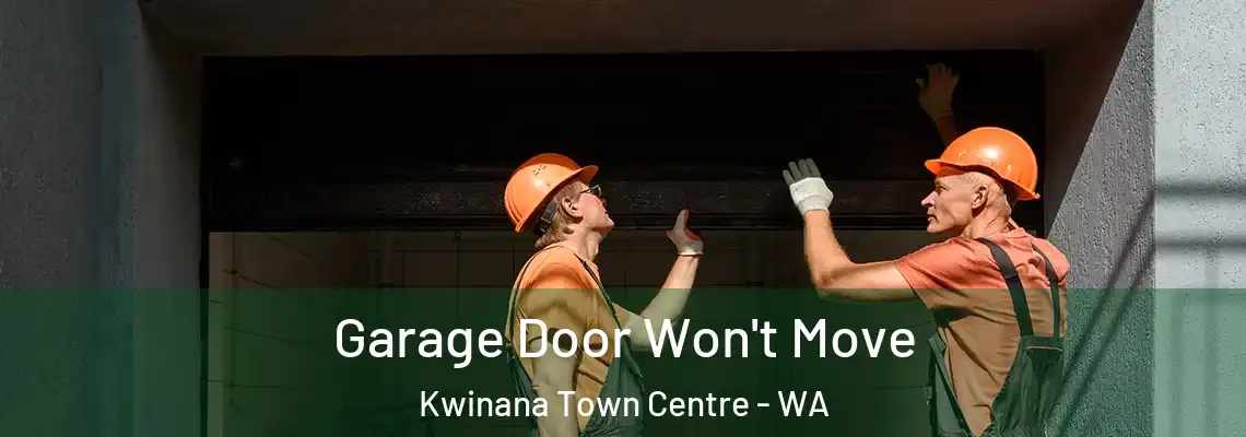 Garage Door Won't Move Kwinana Town Centre - WA