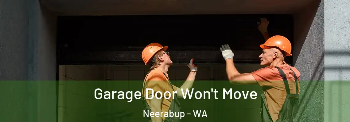 Garage Door Won't Move Neerabup - WA