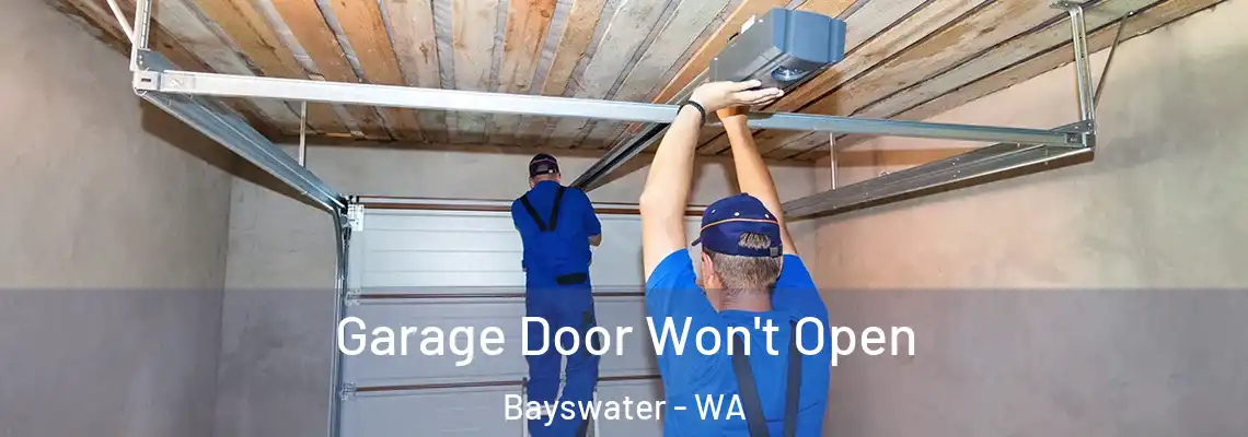 Garage Door Won't Open Bayswater - WA